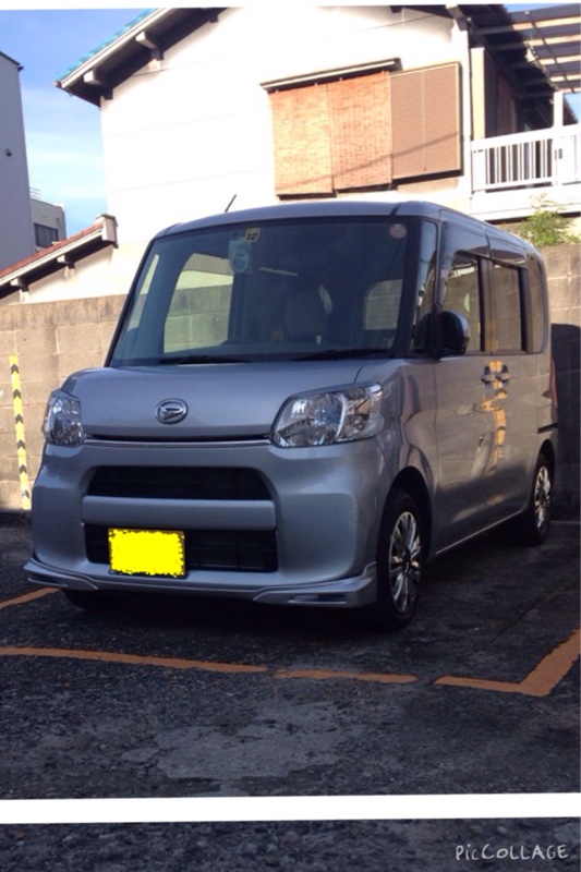 タントカスタム純正オプションフロントスポイラー取付（ダイハツ