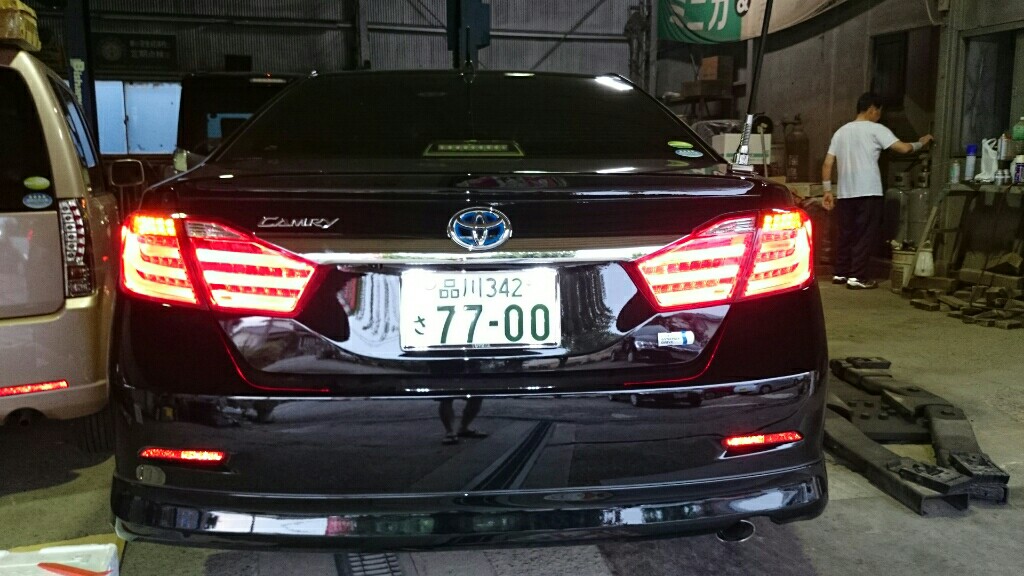 カムリ XV50 AVV50系 新色 BMW風ファイバーLEDテール レッド