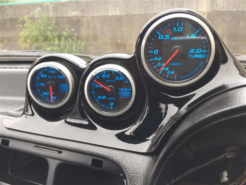 ◎3連追加メーター設置(スズキ アルトワークス・HA11S/HA21S ◎3連追加メーター設置(スズキ アルトワークス・HA11S/HA21S