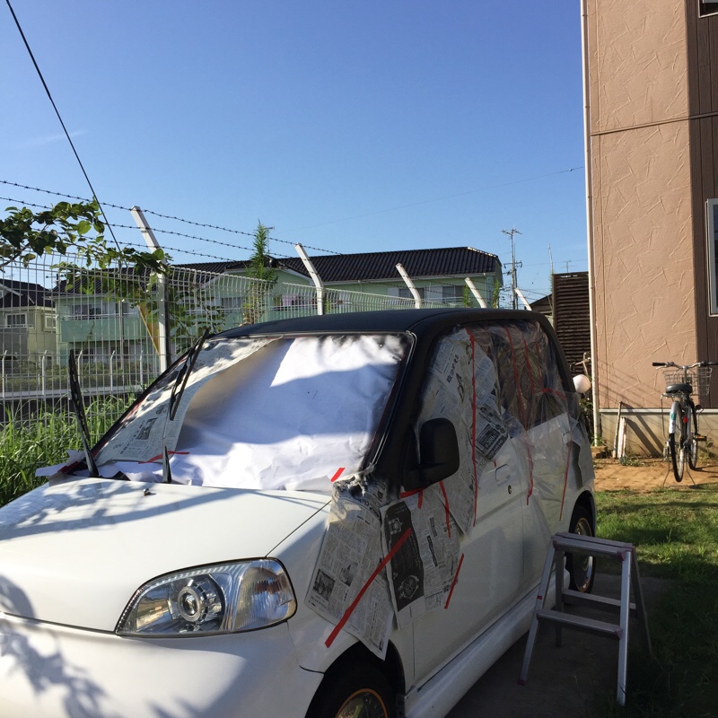 マスキングが面倒だけど塗装のが楽ちん♪