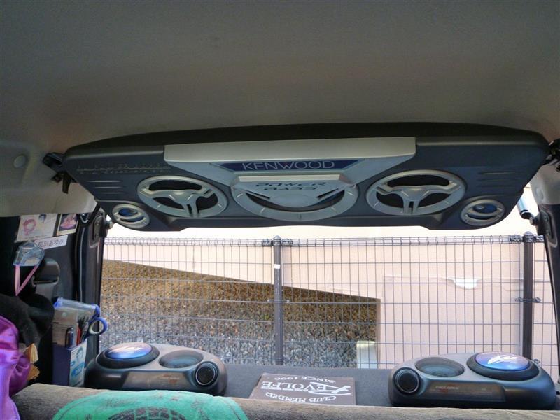 天井吊り下げスピーカーに光を・・・・（スズキ ワゴンR・CT21S