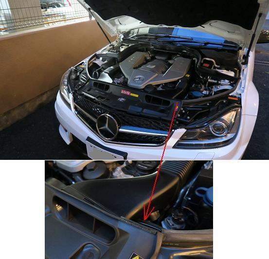 B クラス W245用、フロントフロントガラスウォーターカバーの