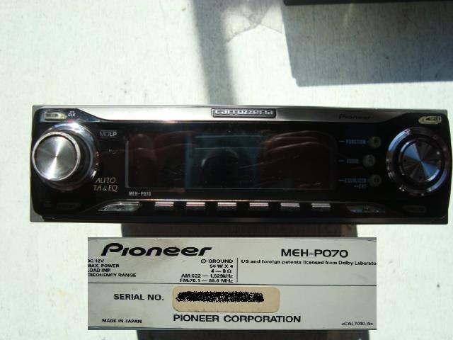 Pioneer カロッツェリア CD/MDデッキ FH-P66MD 蒸らせ ※動作未確認