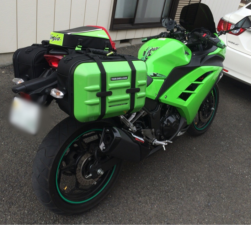 タナックスツアーシェルケースmfk 216 ヘンリービギンズシートバッグdh 707取付 カワサキ Ninja250 By Tenrin みんカラ