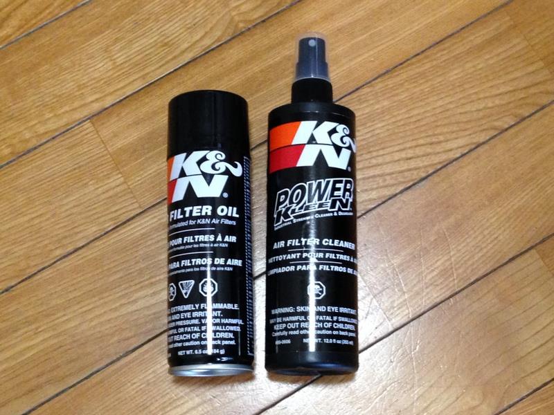 K&Nエアーフィルターのメンテナンス