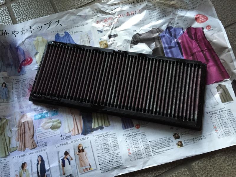 K&Nエアーフィルターのメンテナンス