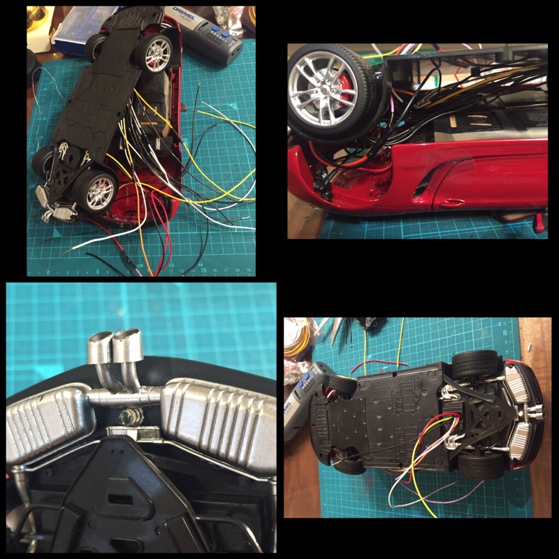 1/18スケール ミニカーを実車連動LEDに改造（三菱