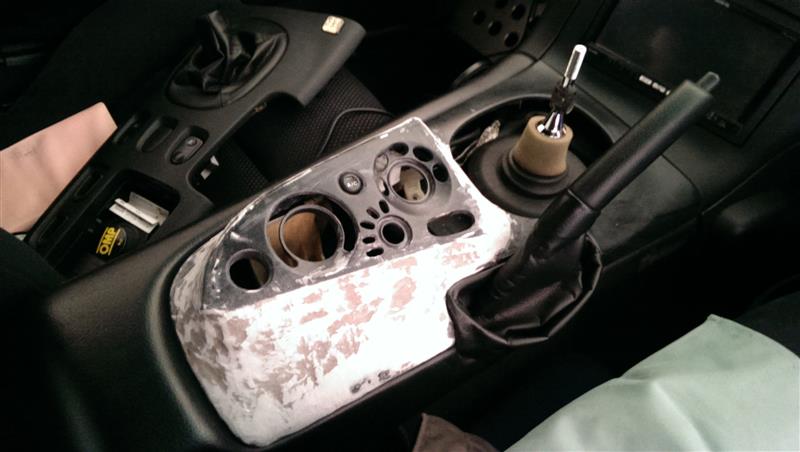 エアコンパネル移設用パネル製作【その2】 （マツダ RX-7）by S