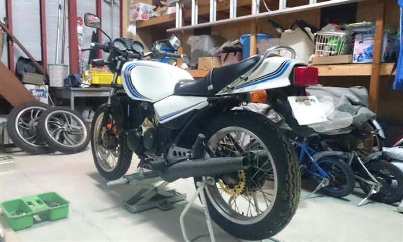 再始動準備3 520サイズスプロケット、チェーン取り付け(ヤマハ RZ250