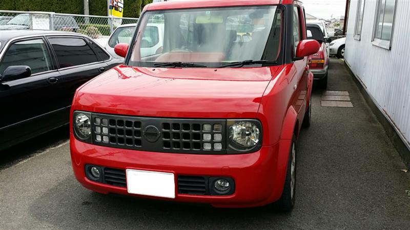 キューブを真っ赤に全塗装だよ（日産 キューブ・Z11）by ミリ