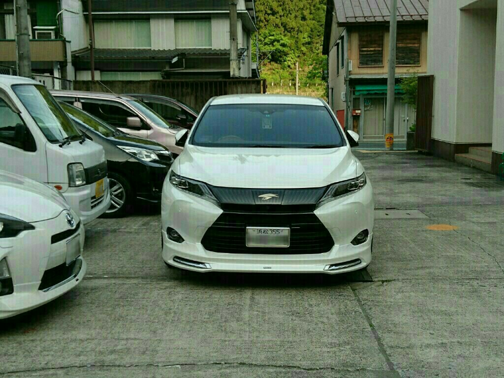 LXフロントバンパーガーニッシュ取り付け