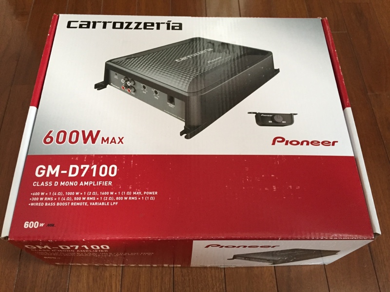 カロッツェリアGM-D7100 モノラルパワーアンプ