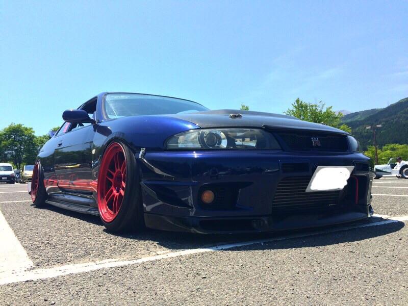 送料込★新品★気合の7J±0 155/55R14★JDM・車高短・スタンス・旧車 R33スカイラインGT-R stance スタンス仕様、車高短への道 その3