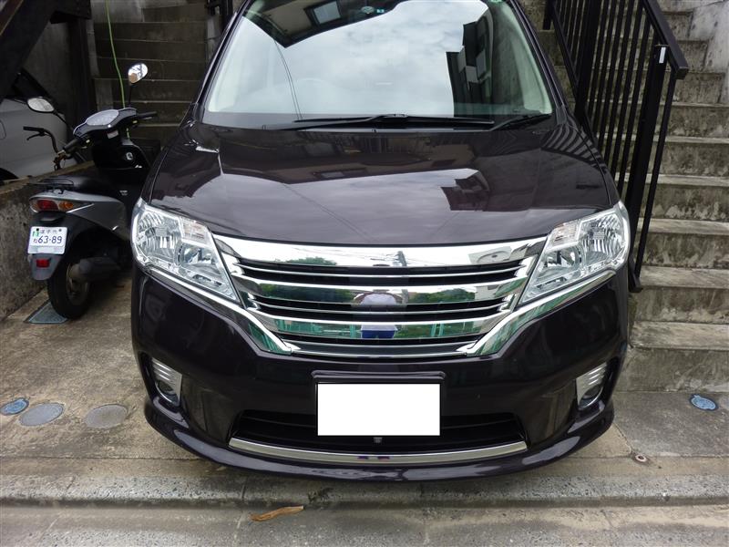 FC26ハイウェイスターにライダーグリルをつけてみた（日産
