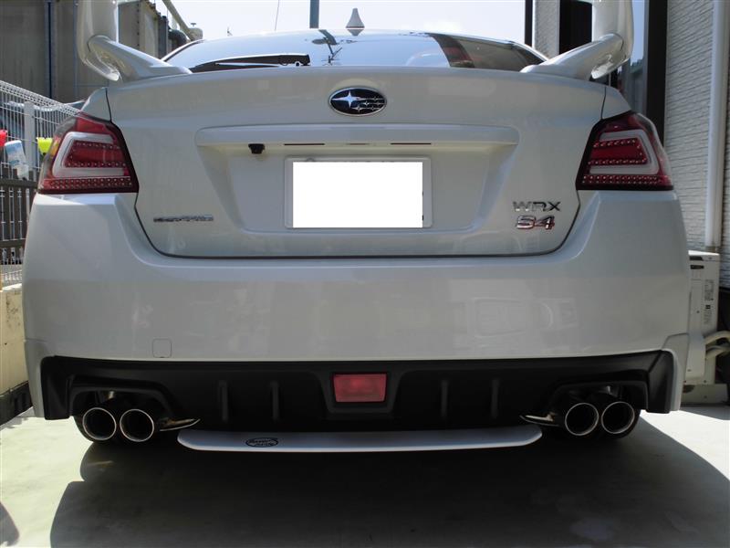 台湾製 VA リアアンダースポイラー取付け（スバル WRX S4・VAG