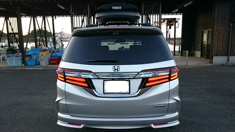 リアhondaエンブレム艶消し黒化 ホンダ オデッセイハイブリッド By Yasubee みんカラ