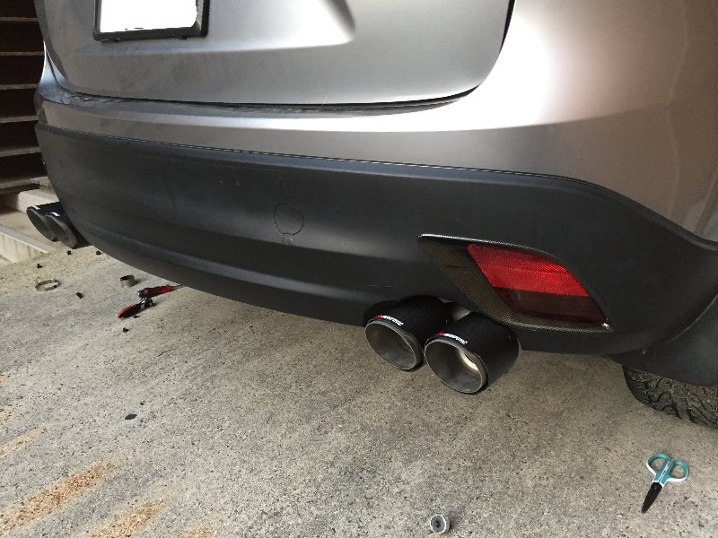 マツダ CX-5 cx-8 カーボンカッターマフラー