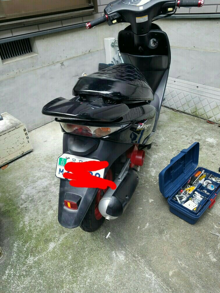 Yahoo!オークション - HONDA Dio（AF62/AF68）リアスポイラーキット