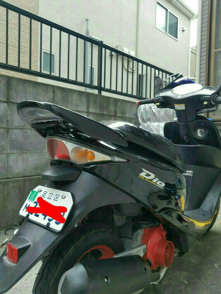 リアウイング取り付け❗（ホンダ Dio (ディオ)）by 鉄拳Rush
