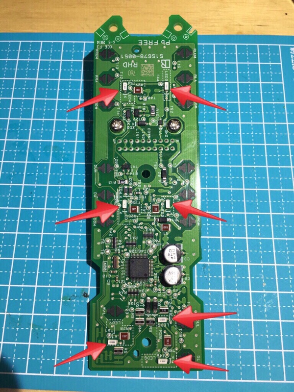 パワーウインドウスイッチ LED打ち替え（トヨタ 86・ZN6）by st3
