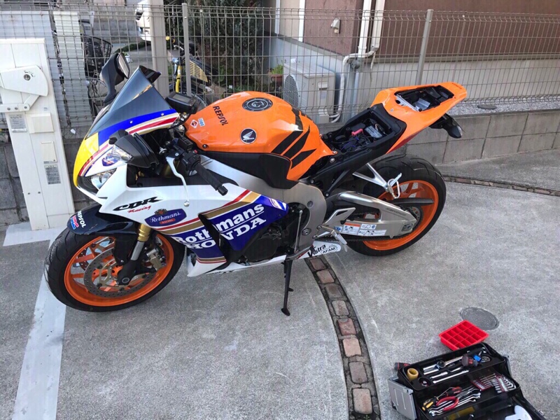 純正レプソル→中華ロスマンズ化②（ホンダ CBR1000RR）by kum@mon