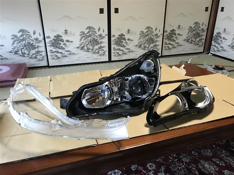 自作ヘッドライト加工〜（スバル レガシィツーリングワゴン・BR