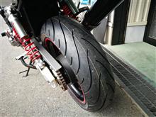 フロント・リア タイヤ交換（ホンダ CB1300 SUPER FOUR