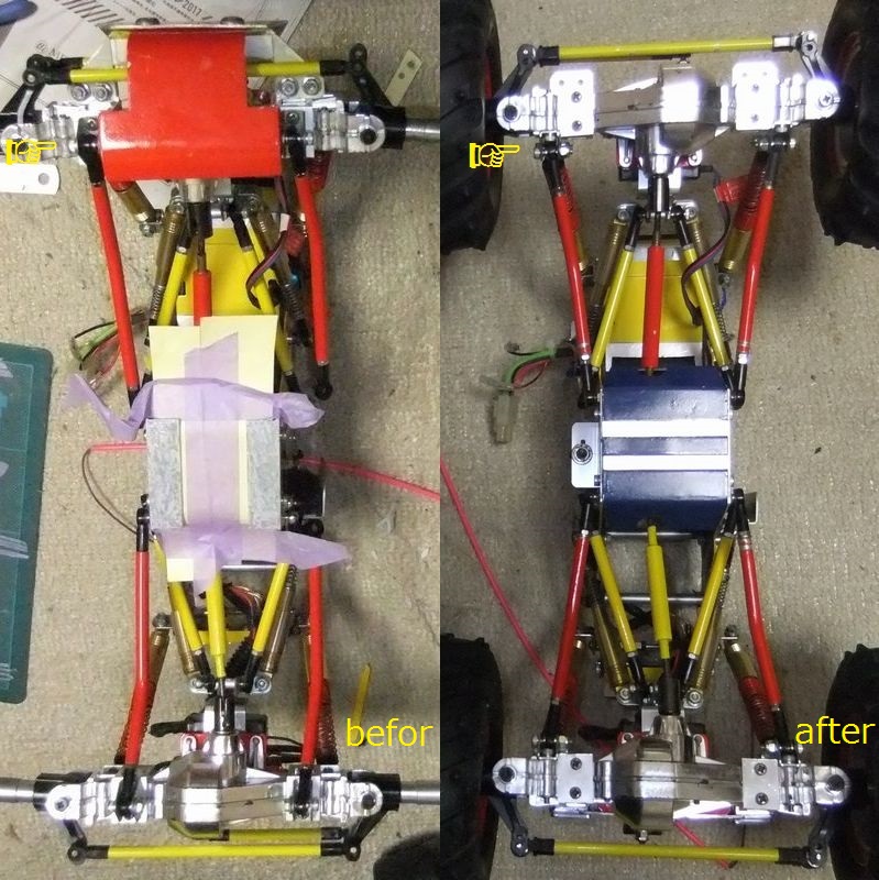 TAMIYA TLT-1再び。（4） ガッツリ、サスアームを弄ってました