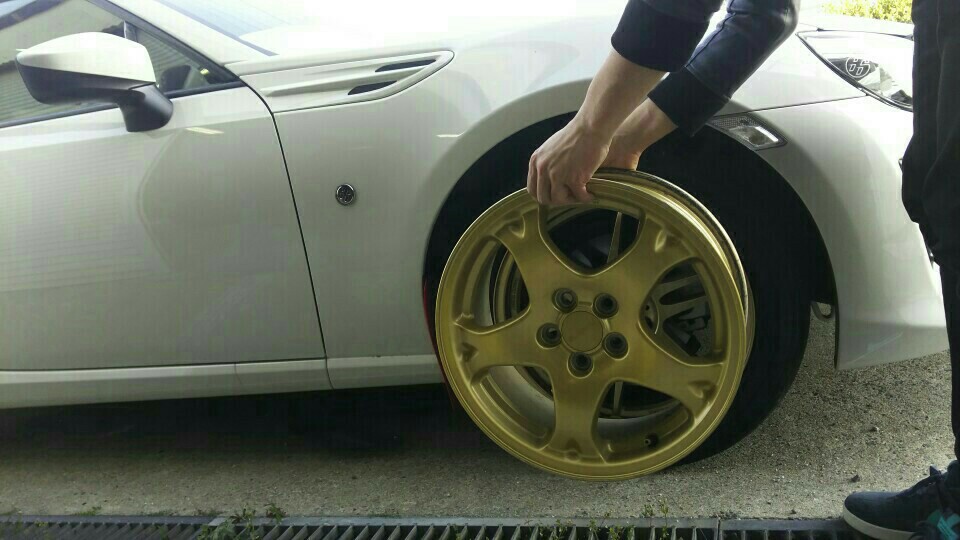 スバルインプレッサ(GC8)純正ホイール取付（トヨタ 86・ZN6）by