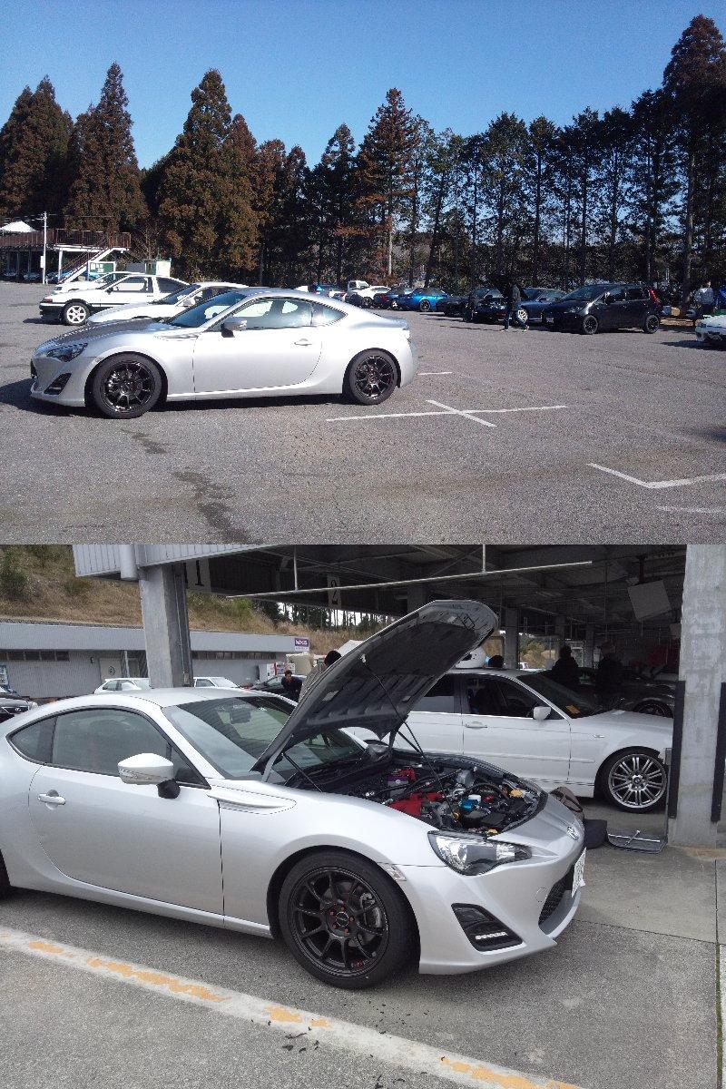 86/BRZ サーキット走行後メンテ、ブレーキパッド交換、エンジン