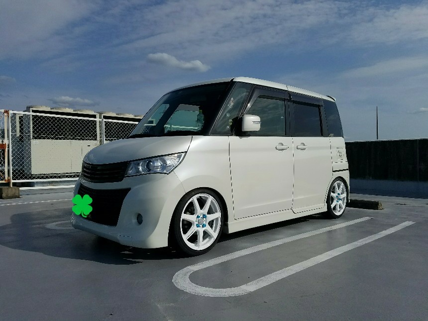 スズキ パレットSW 車高調 ローダウン カスタム ホイール