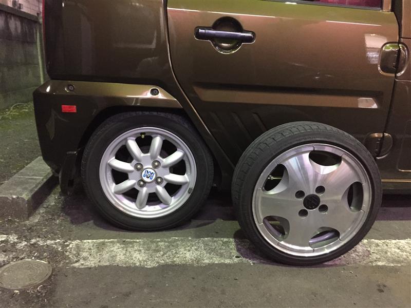 VW純正6Jホイール取り付け♪（ダイハツ ネイキッド・L750S/760S