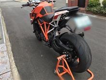 1290SDkR ドライブスプロケ17T→16T チェーン交換 27,160km（KTM