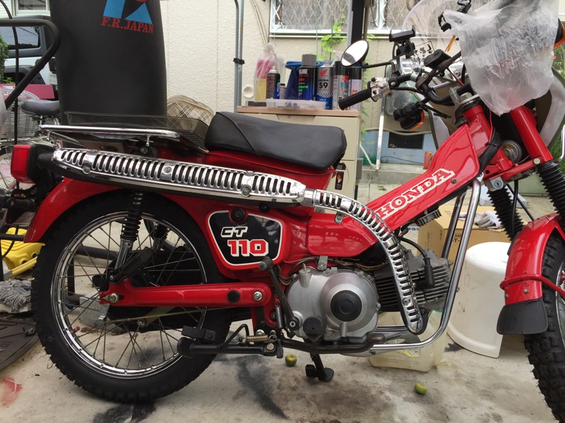 ホンダ 新品 未使用 CT110 純正 タンク ガソリンタンク レッド