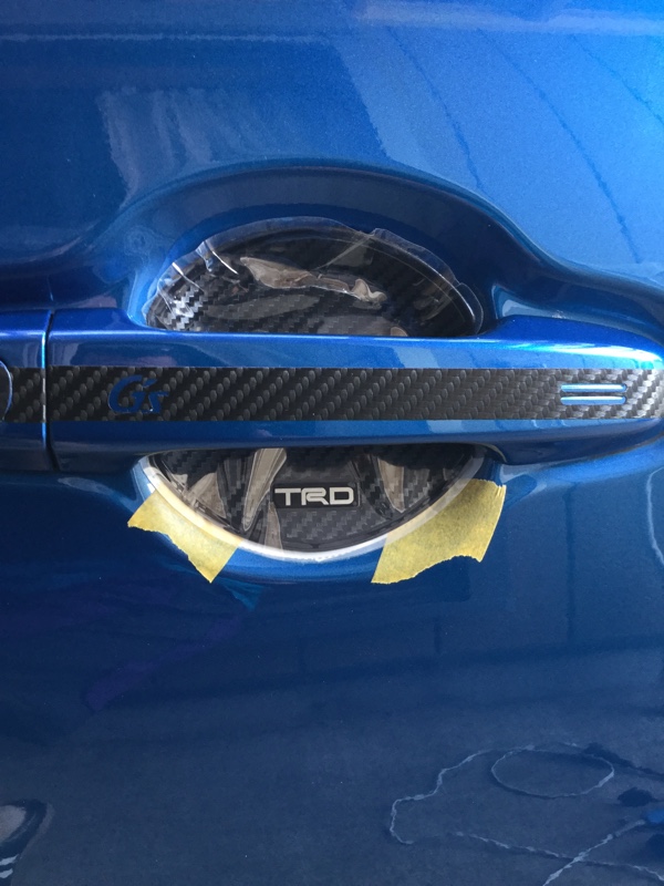 アクアg S Nhp10 Trd ドアハンドルプロテクター取り付け By しげいな みんカラ
