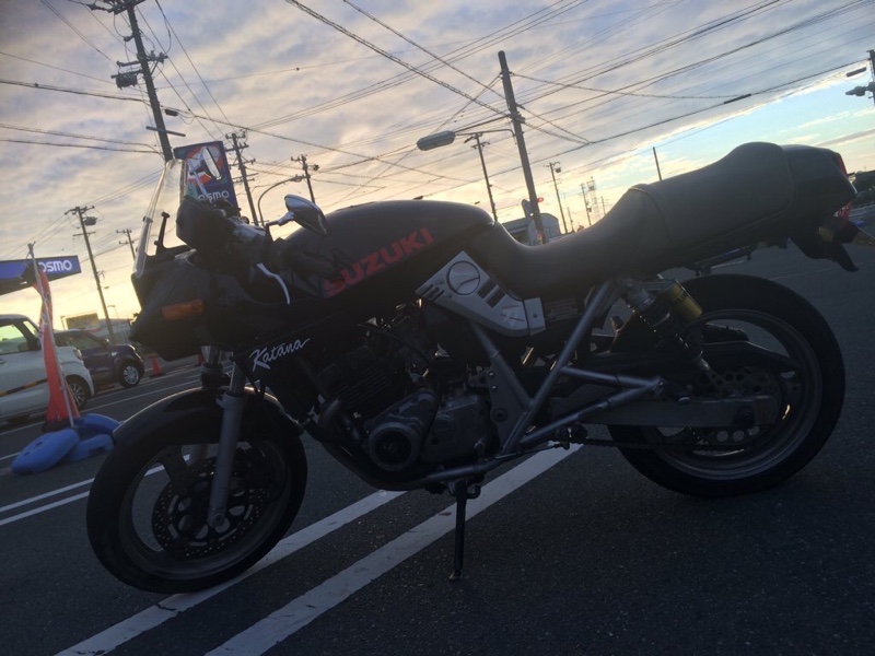フレーム、エンジン、外装、etc…塗装（スズキ GSX250S KATANA