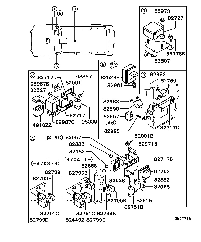 管⑫ 電気配線図集 パジェロ ジュニア Jr 95-11 1033C70 E-H57A