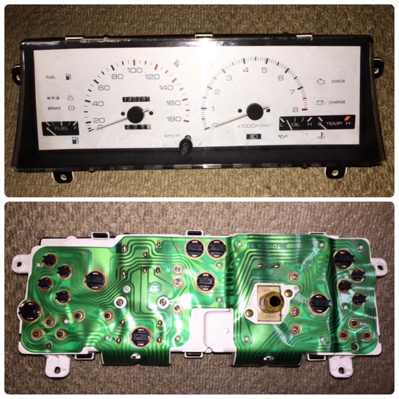 AE86 希少SK ENGINEERING ホワイトメーター200キロ - パーツ