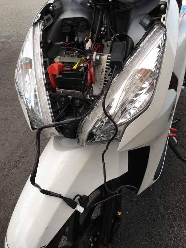 電源ポート取付 ホンダ Dio 110 ディオ110 By ぱらやん Zx 10r みんカラ 電源ポート取付 ホンダ Dio 110 ディオ110 By ぱらやん Zx 10r みんカラ