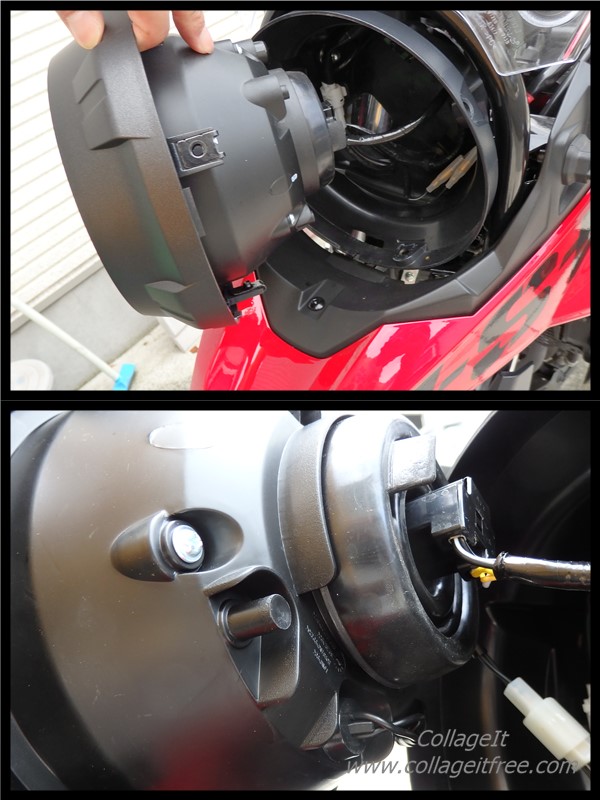 ヘッドライトバルブ・ポジションランプ交換(スズキ V-Strom 250 ヘッドライトバルブ・ポジションランプ交換(スズキ V-Strom 250