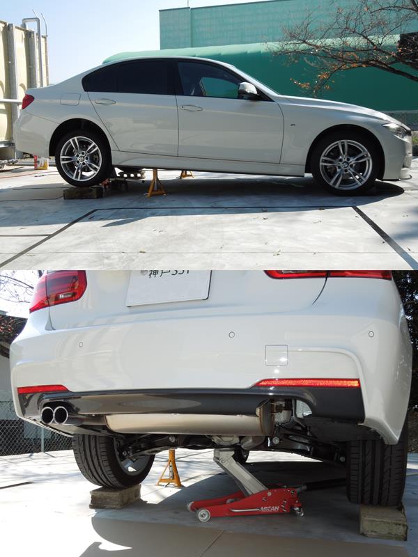 アーキュレーステンレスマフラーDIY取り付け②（BMW 3シリーズ