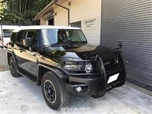 FJクルーザー等長フロントパイプ取り付け（トヨタ FJクルーザー