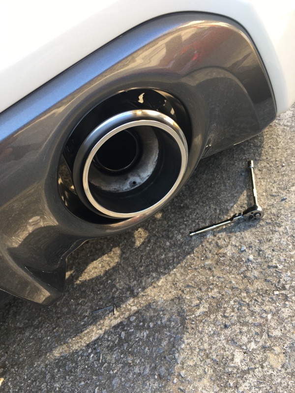 トヨタ86純正マフラーカッター流用（スズキ スイフトスポーツ