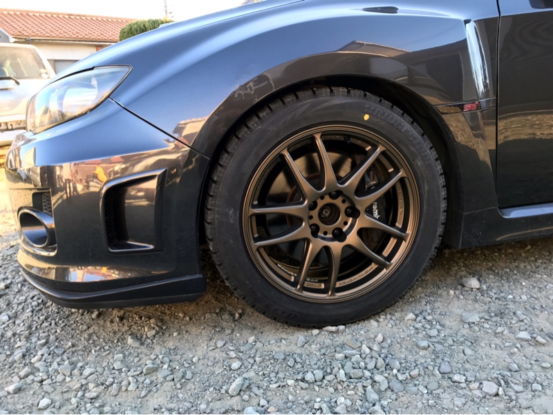 WORK EMOTION KIWAMI（スタッドレス用）装着（スバル