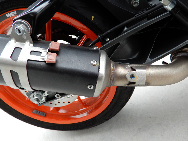 マフラーカバー補修&イメージチェンジ (KTM 390DUKE)by eigo マフラーカバー補修&イメージチェンジ (KTM 390DUKE)by eigo