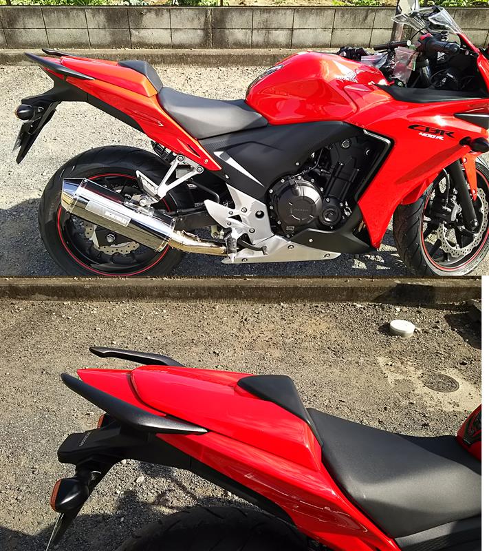 CBR400R シートカウル 左 赤 在庫有 即納 ホンダ 純正 新品 バイク 部品 廃盤 在庫有り 即納可 リアカウル 車検 Genuine:22187707