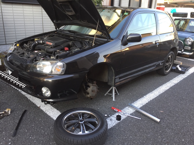 ノーマルからラルグス車高調へ交換 トヨタ スターレット By ながたンヌ みんカラ