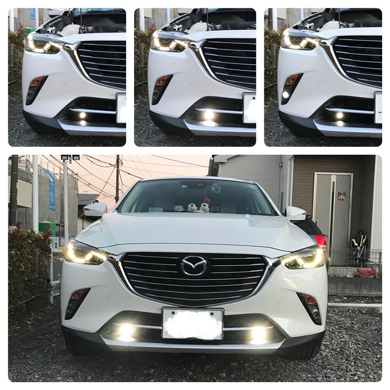 PIAAのデイライト（DR305）を付けてみた（爆光編）（マツダ CX-3