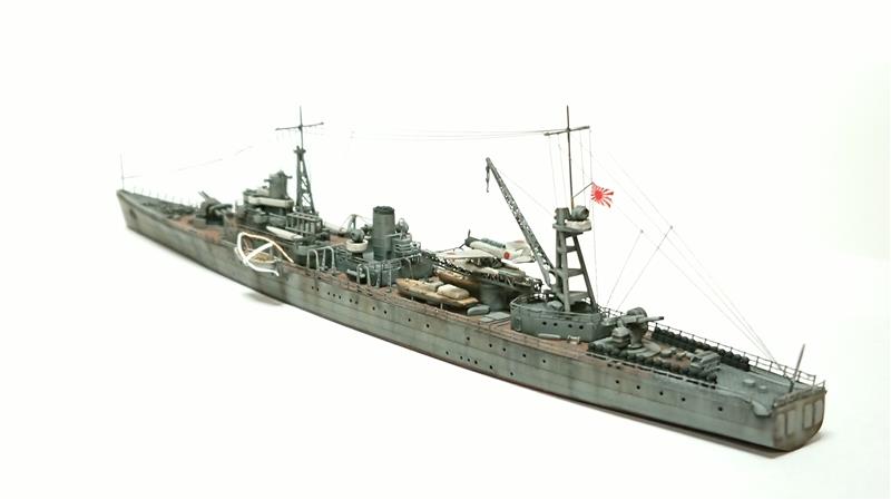 フジミ模型 1/700 敷設艦 津軽1941 (5) 完成