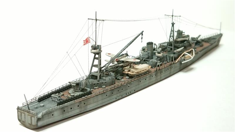 フジミ模型 1/700 敷設艦 津軽1941 (5) 完成